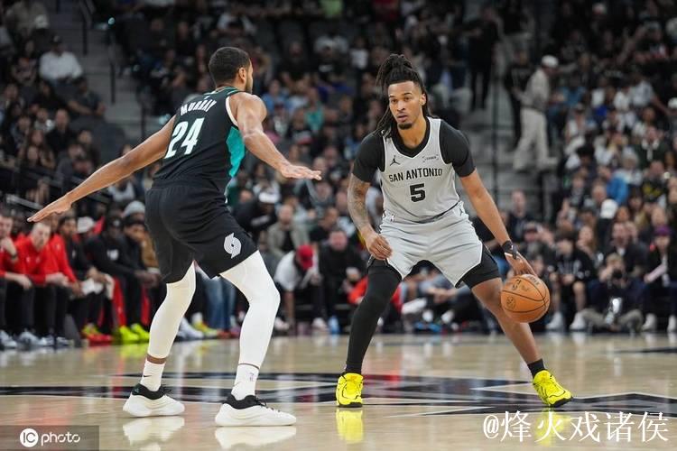 阿夫迪亚29+11+10杨瀚森2分 开拓者险胜马刺 阿夫迪亚29+11+10杨瀚森2分 开拓者险胜马刺